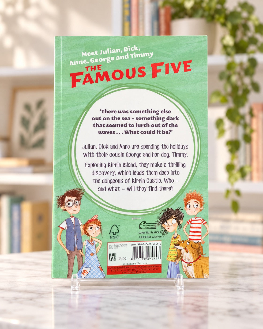 Enid Blyton The Famous Five - Five on a Treasure Island, back cover