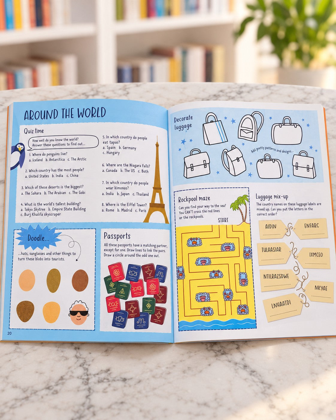 Fabulous Activity Book, inside pages 1