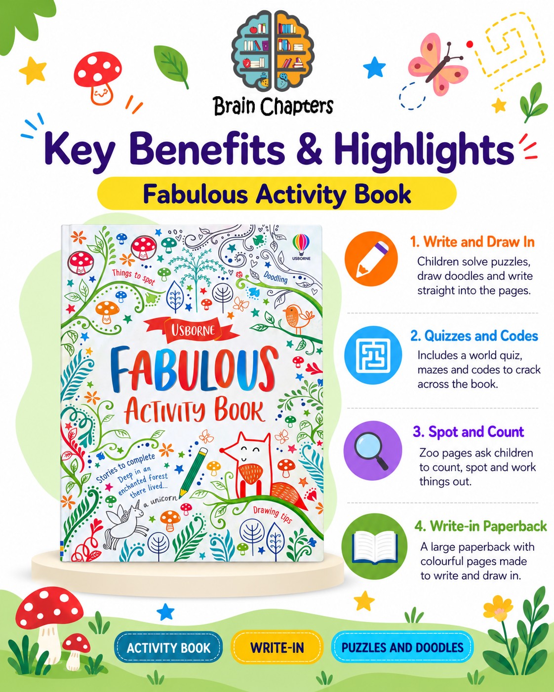 Key benefits and highlights of Fabulous Activity Book