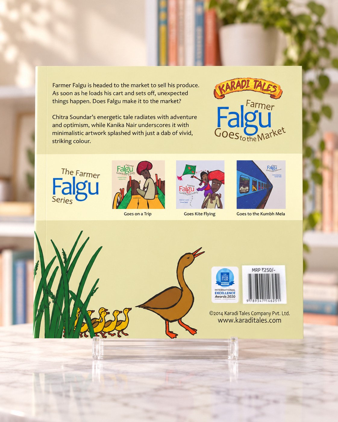 Farmer Falgu Goes to the Market, back cover
