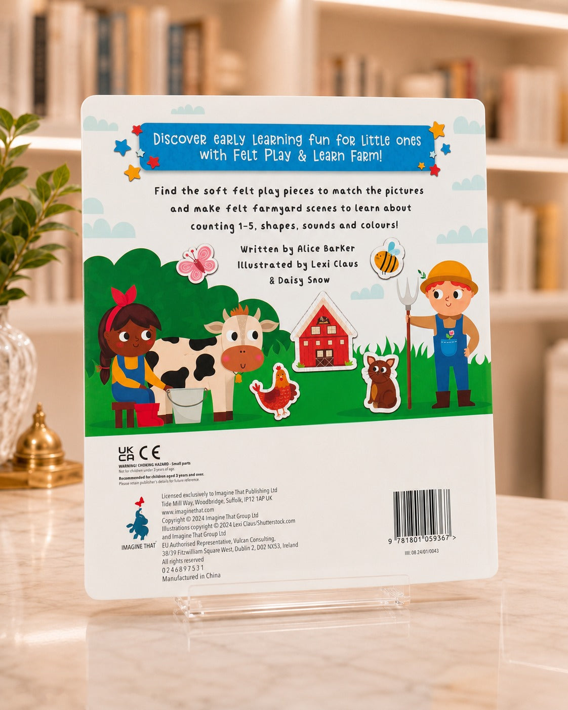 Felt Play & Learn: Farm – back cover