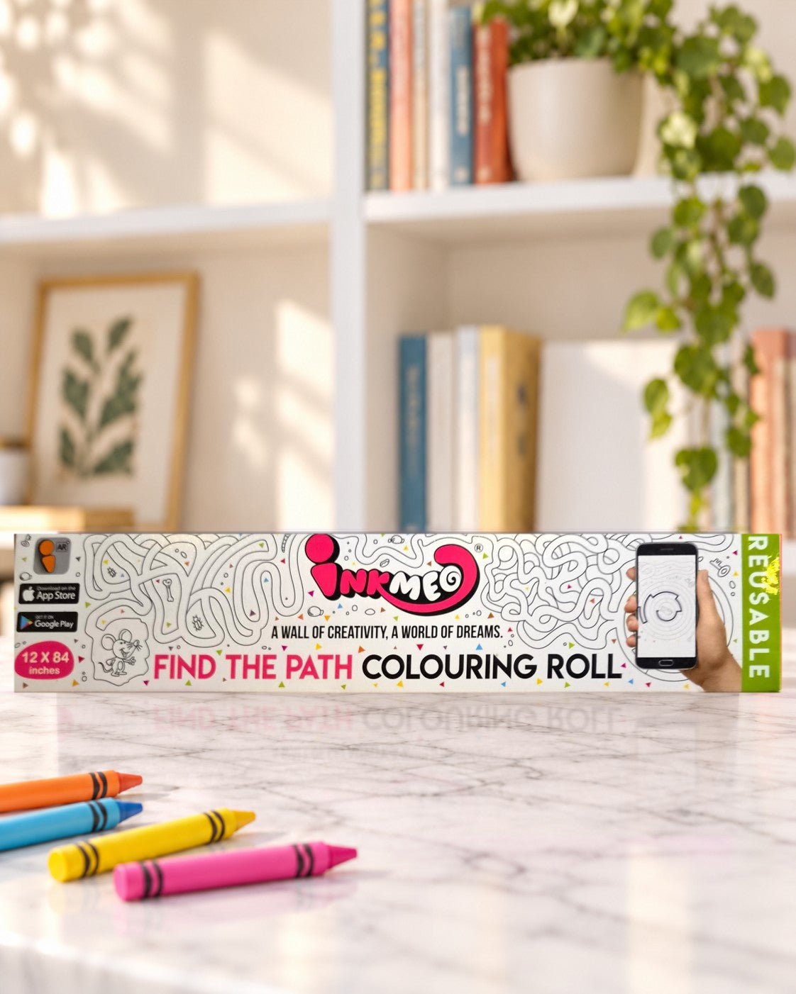 Find the Path Reusable Colouring Roll (12 Inch), box front