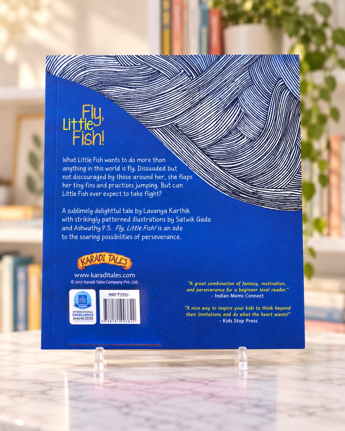 Fly, Little Fish!, back cover
