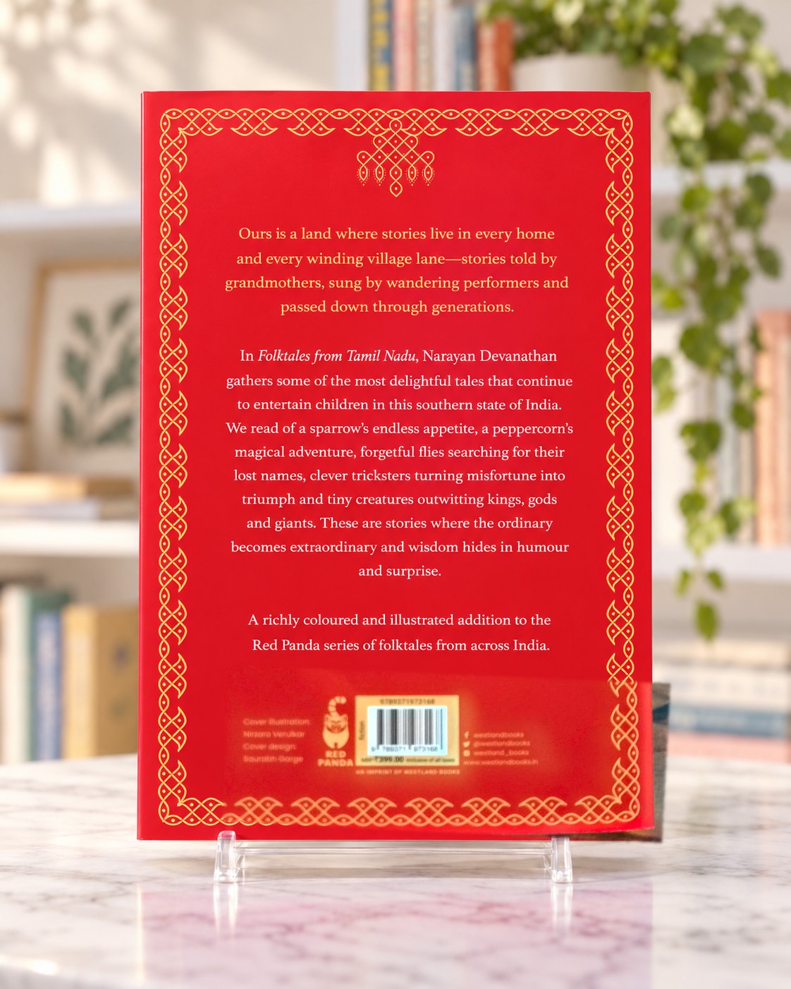 Folktales from Tamil Nadu, back cover