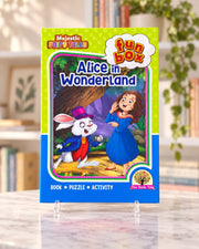 Funbox Alice in Wonderland Book, Puzzle & Activity, front