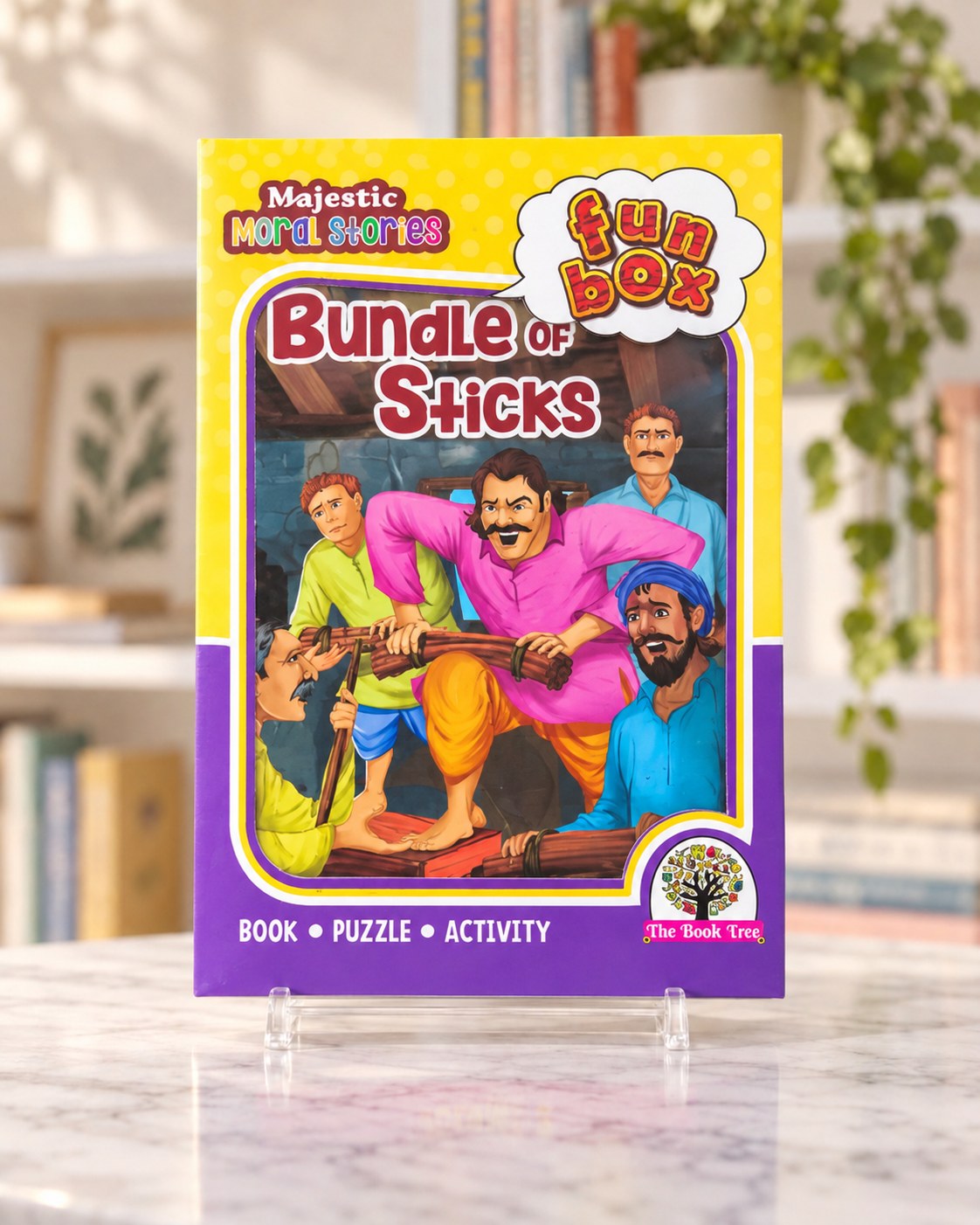 Funbox Bundle of Sticks Book, Puzzle & Activity, front