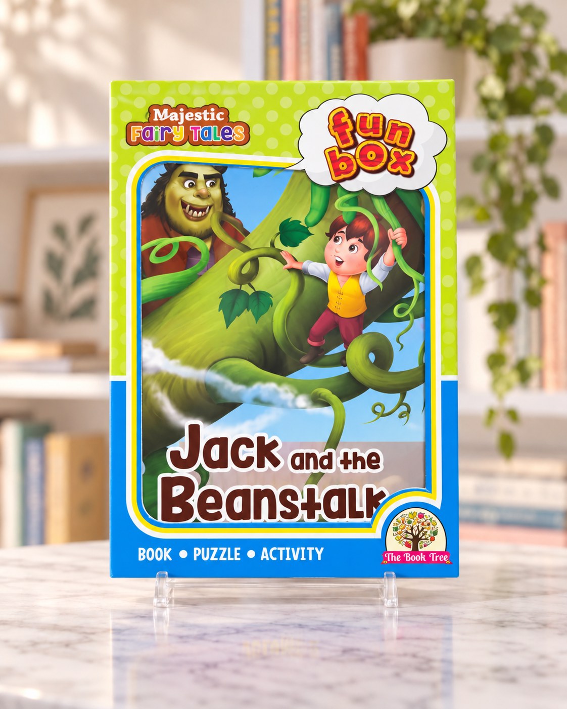 Funbox Jack and the Beanstalk Book, Puzzle & Activity, front