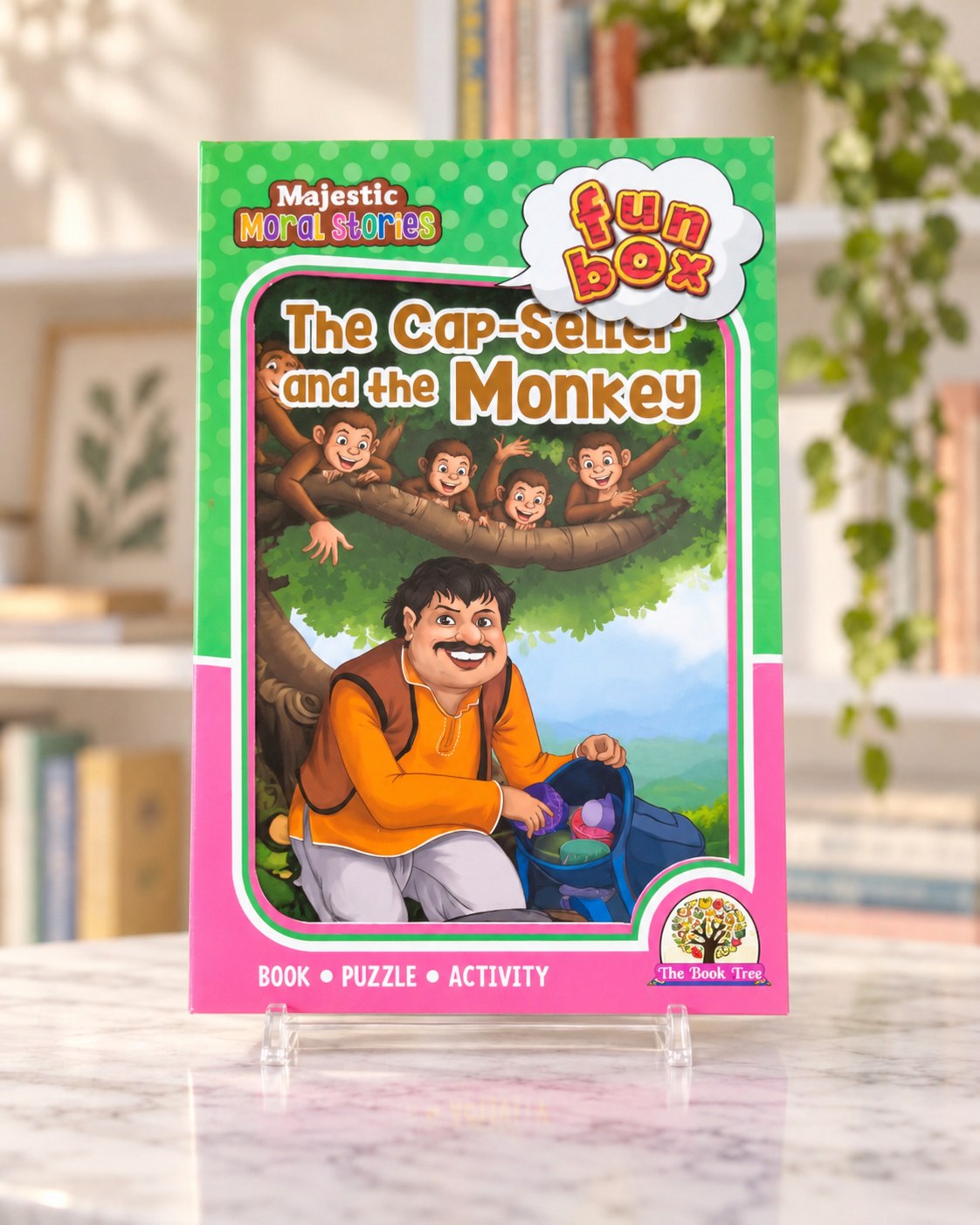 Funbox The Cap-Seller and the Monkey Book, Puzzle & Activity, front