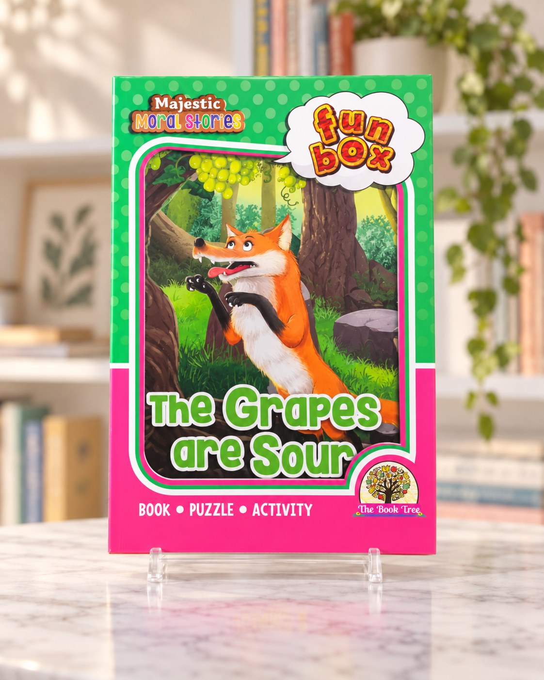 Funbox The Grapes are Sour Book, Puzzle & Activity, front