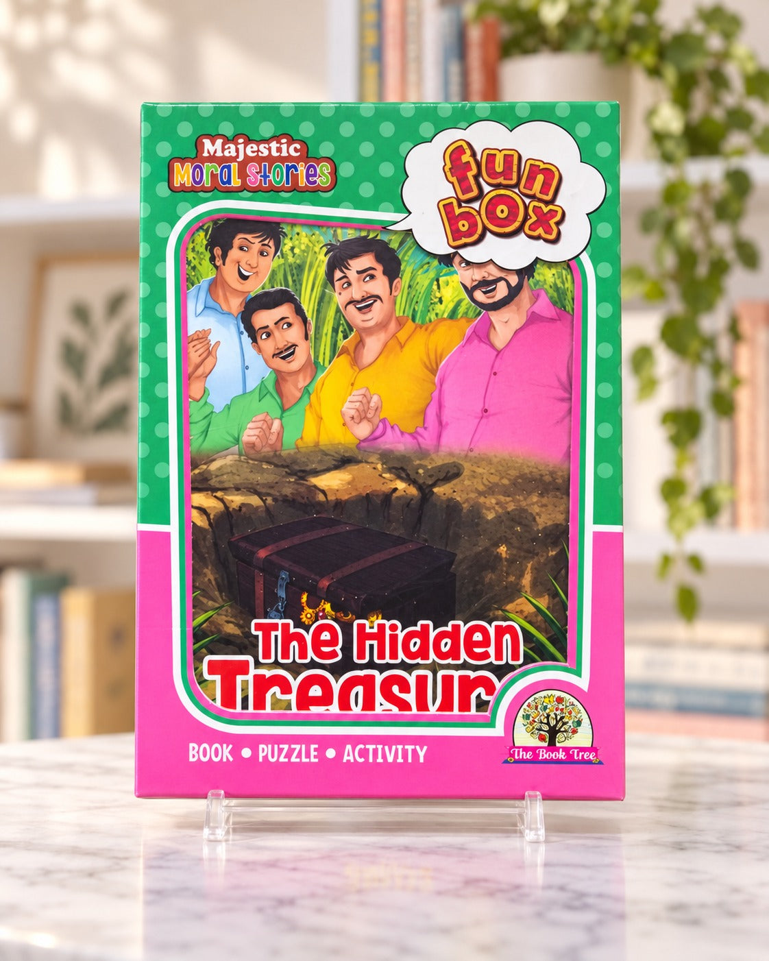 Funbox - The Hidden Treasure - Book, Puzzle & Activity, box front