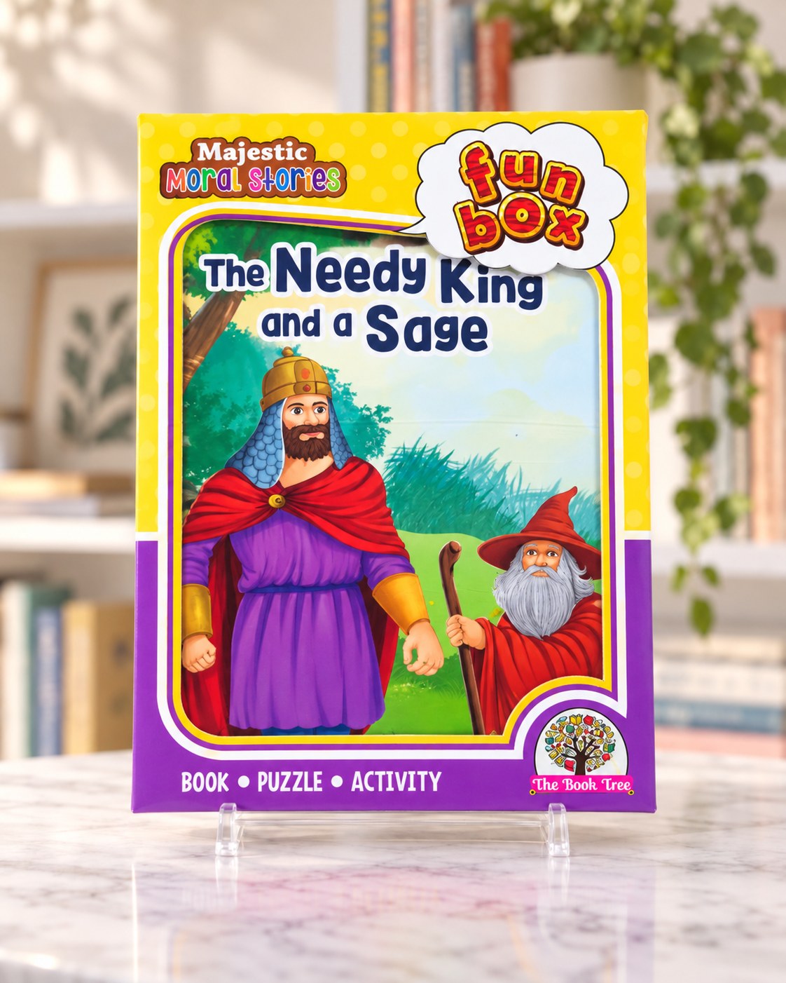 Funbox The Needy King and a Sage Book, Puzzle & Activity, front