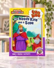 Funbox The Needy King and a Sage Book, Puzzle & Activity, front