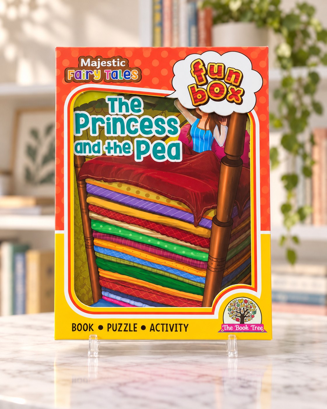 Funbox The Princess and the Pea Book, Puzzle & Activity, front