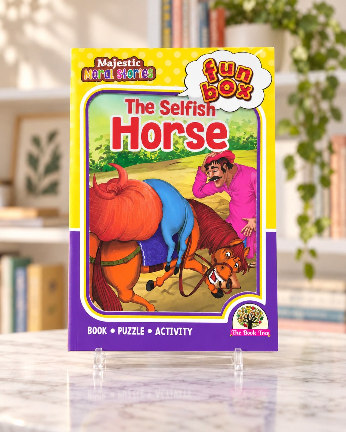 Funbox The Selfish Horse Book, Puzzle & Activity, front