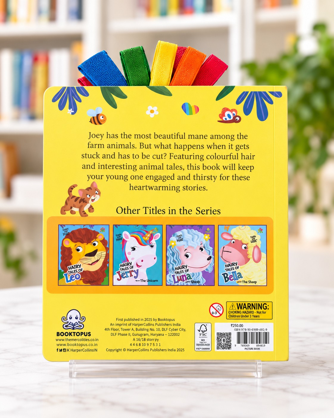 Hairy Tales of Joey the Horse, back cover