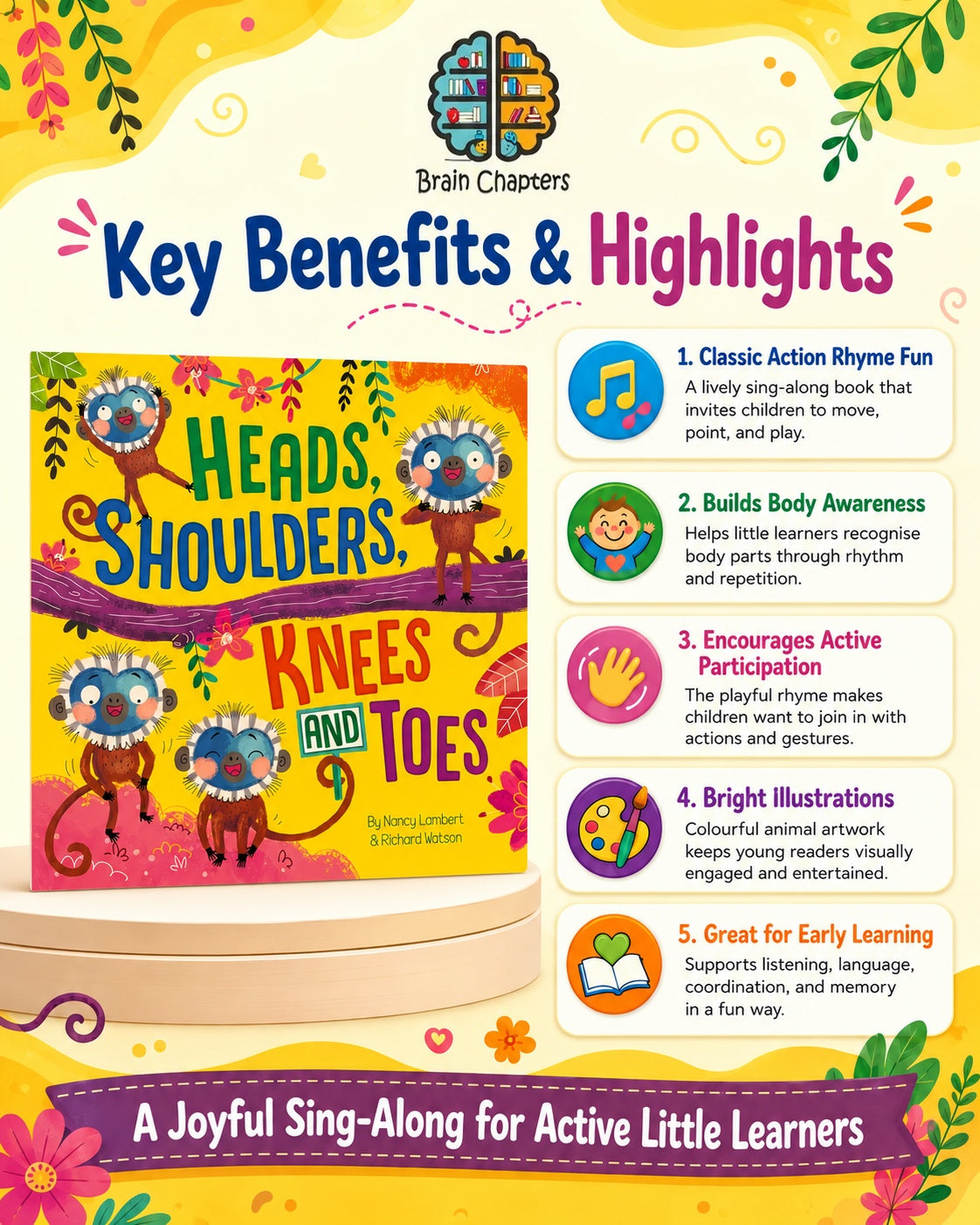 Key benefits and highlights of Heads, Shoulders, Knees and Toes