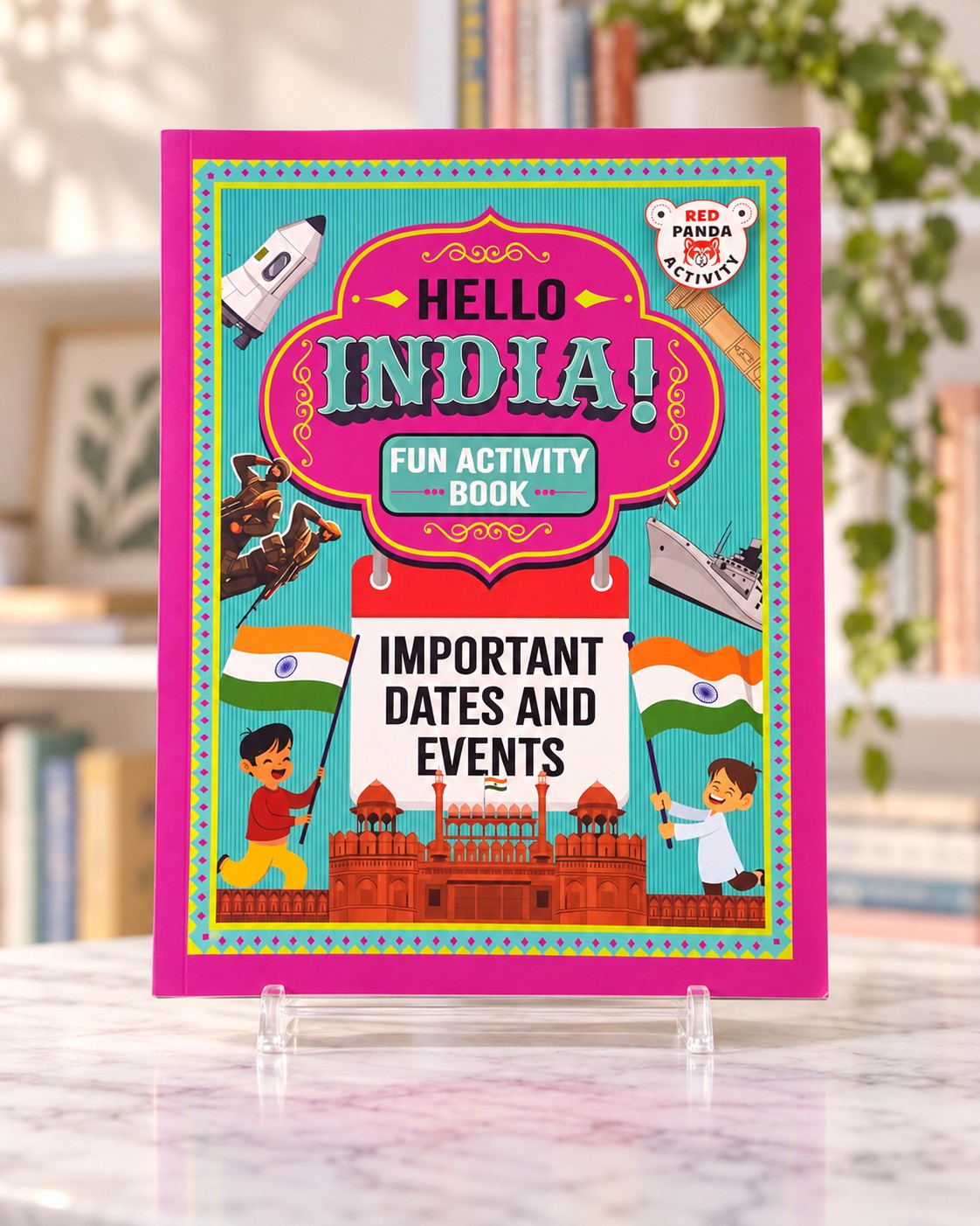 Hello India! Fun Activity Book - Important Dates and Events, front cover