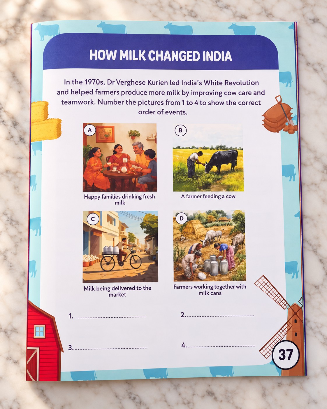 Hello India! Fun Activity Book - Important Dates and Events, inside pages
