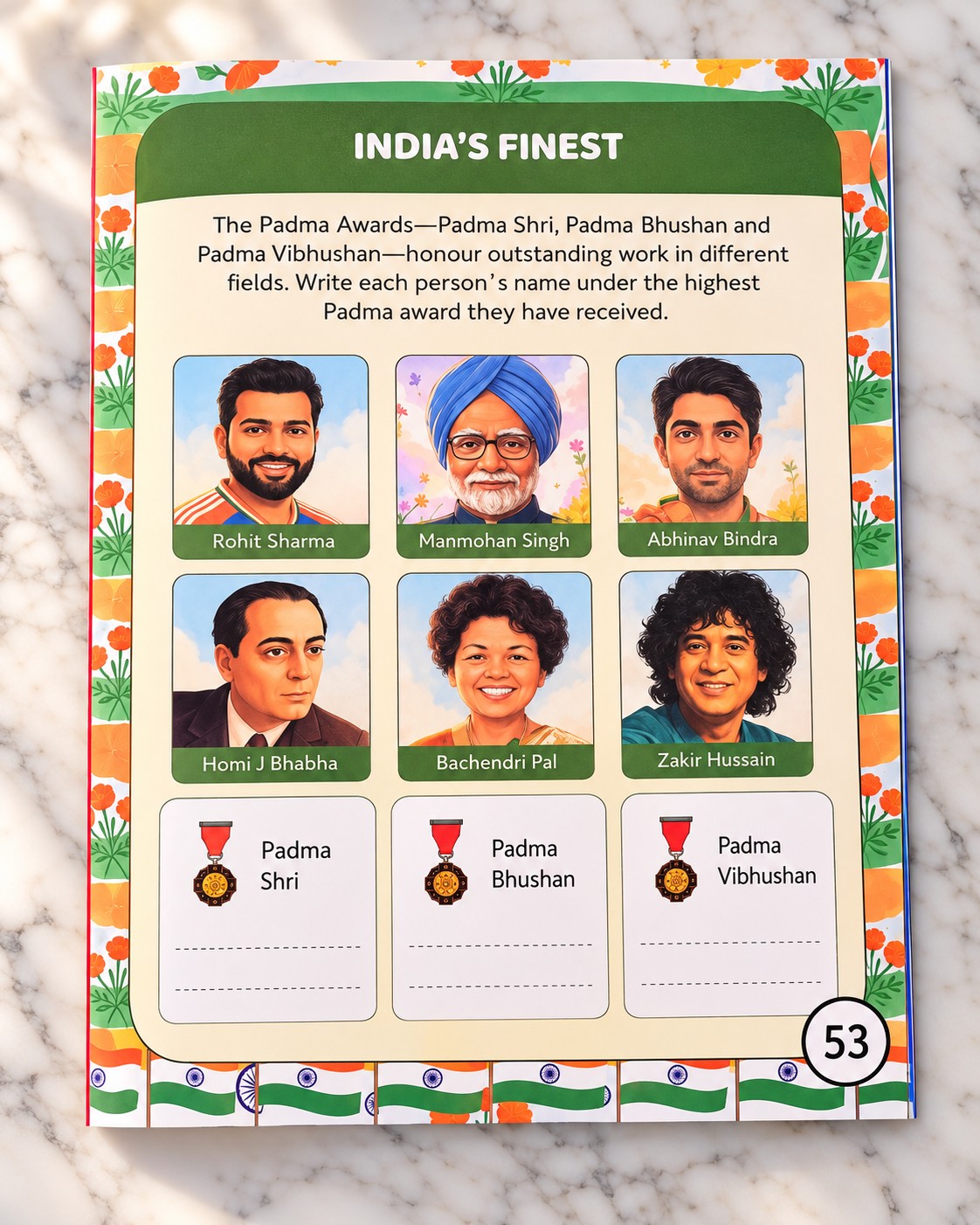 Hello India! Fun Activity Book - People and Places, inside pages