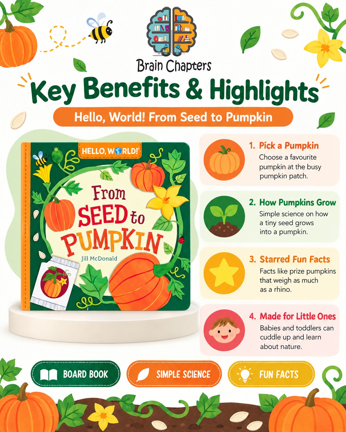 Key benefits and highlights of Hello, World! From Seed to Pumpkin
