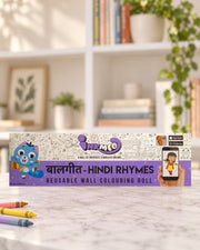 Hindi Rhymes Reusable Colouring Roll (6 Inch), box front
