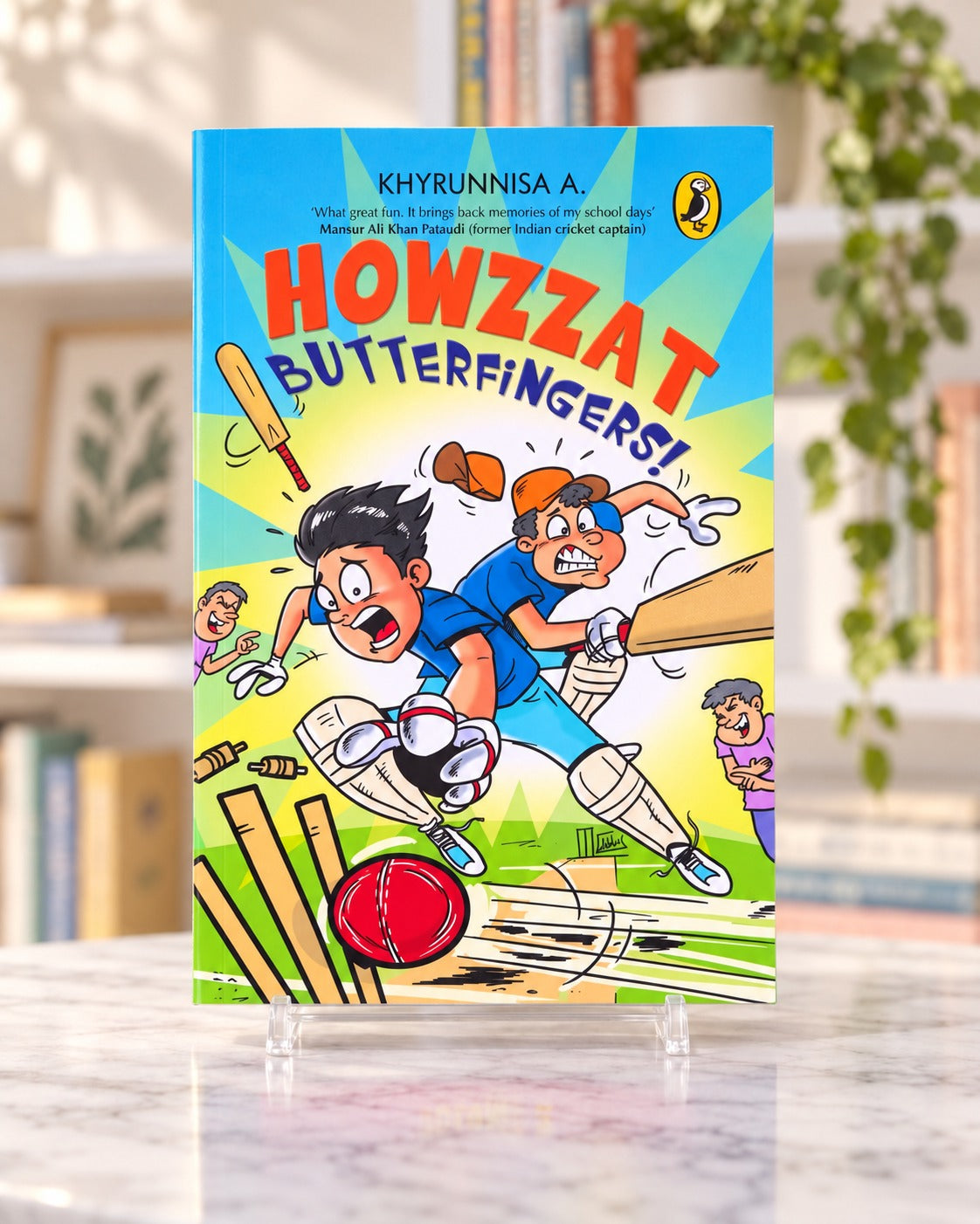 Howzzat Butterfingers!, front cover