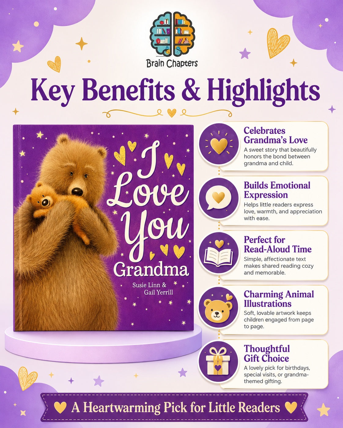 Key benefits and highlights of I Love You Grandma