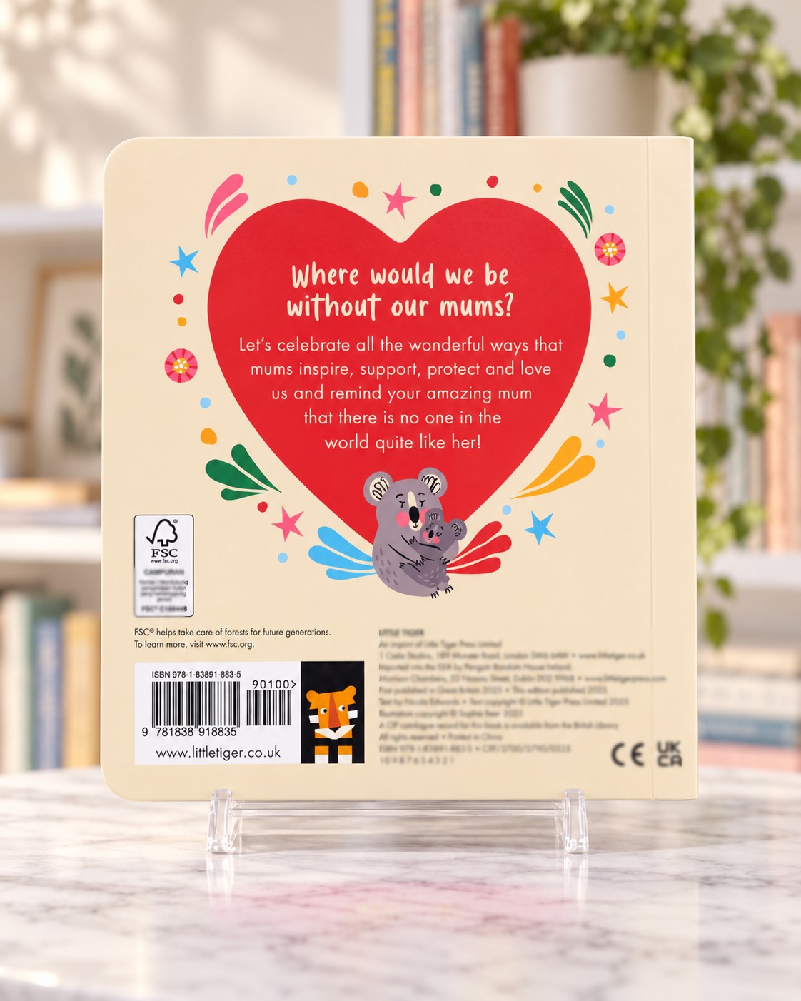I Love You, Mum, back cover
