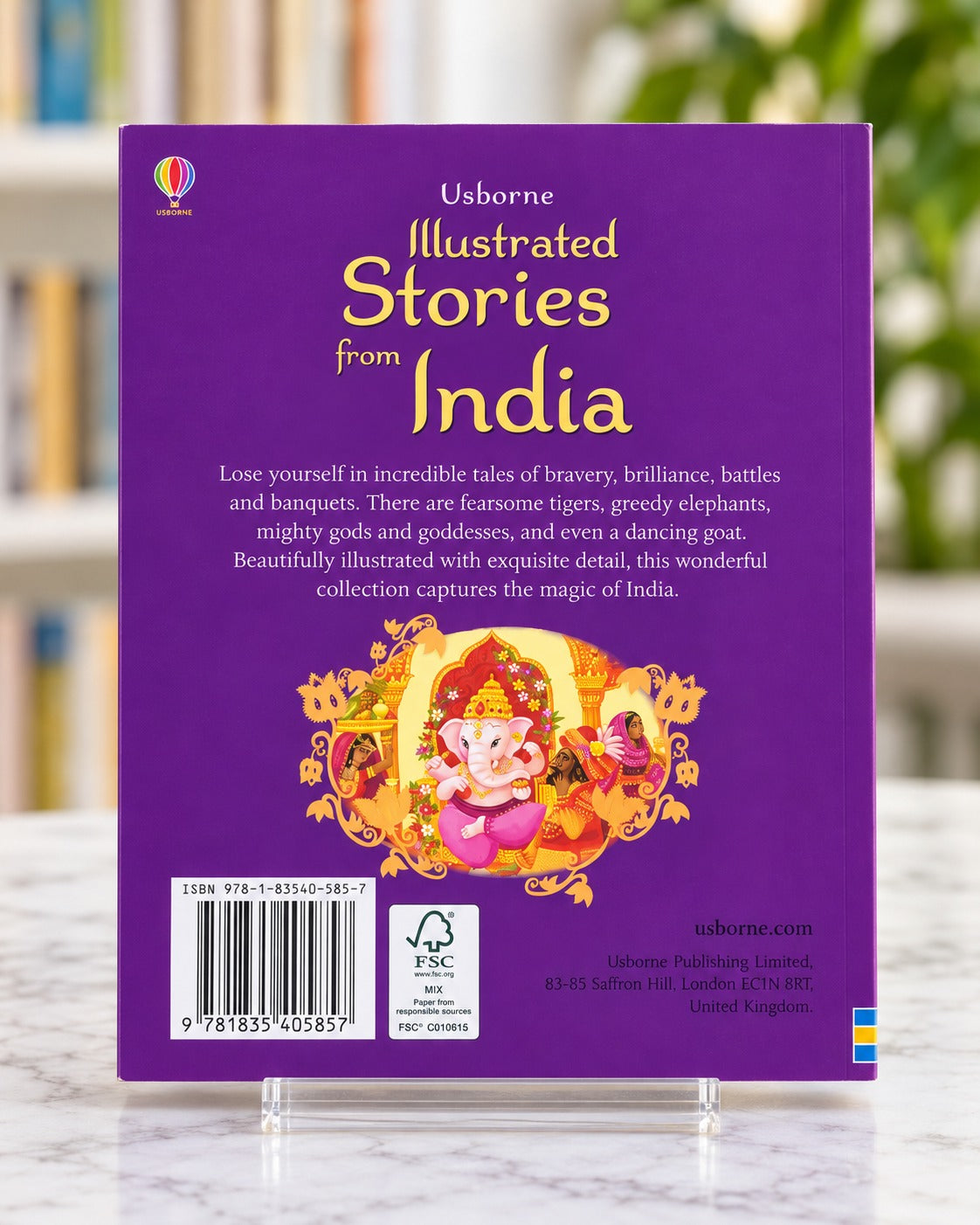 Illustrated Stories from India, back cover