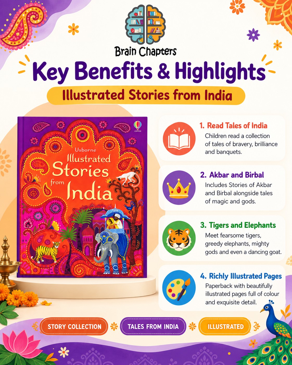 Key benefits and highlights of Illustrated Stories from India