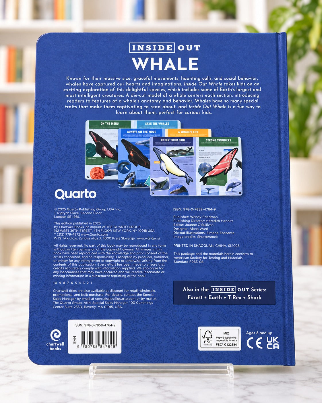 Inside Out Whale, back cover