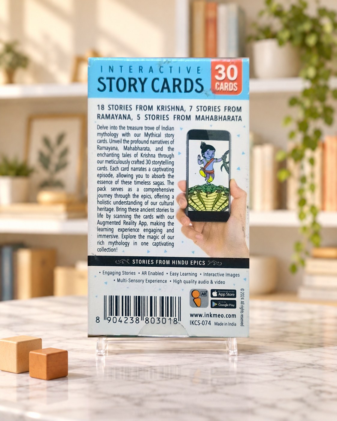 Interactive Story Cards, back