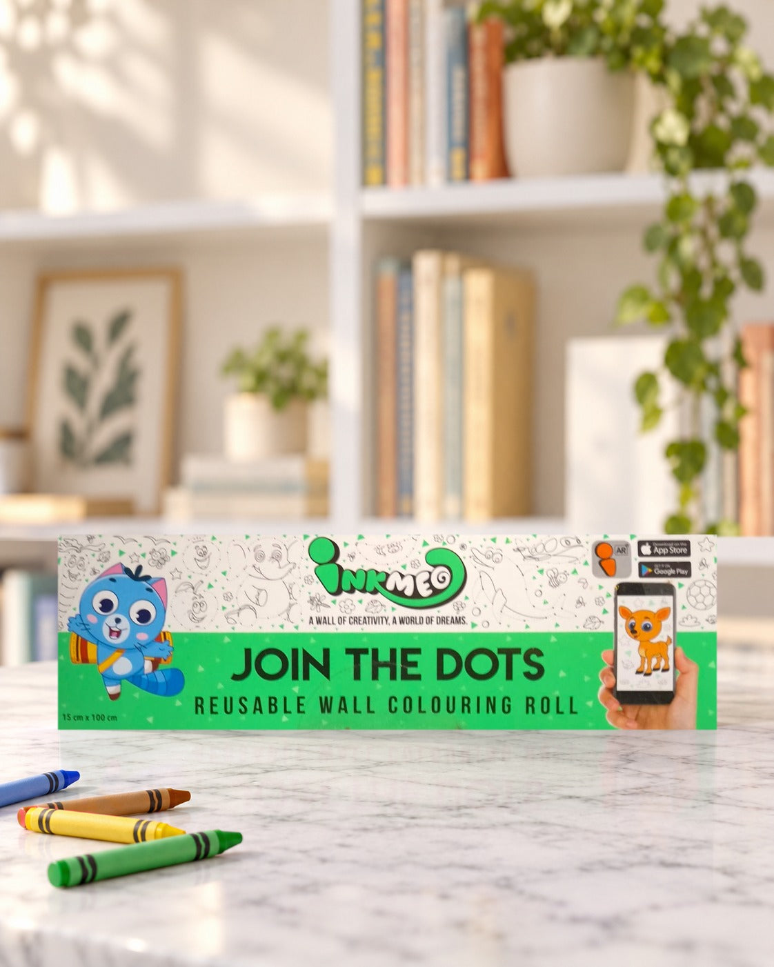 Join the Dots Reusable Colouring Roll (6 Inch), box front