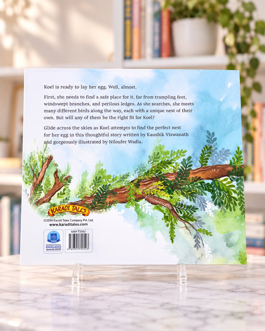 Koel Wants a Nest, back cover