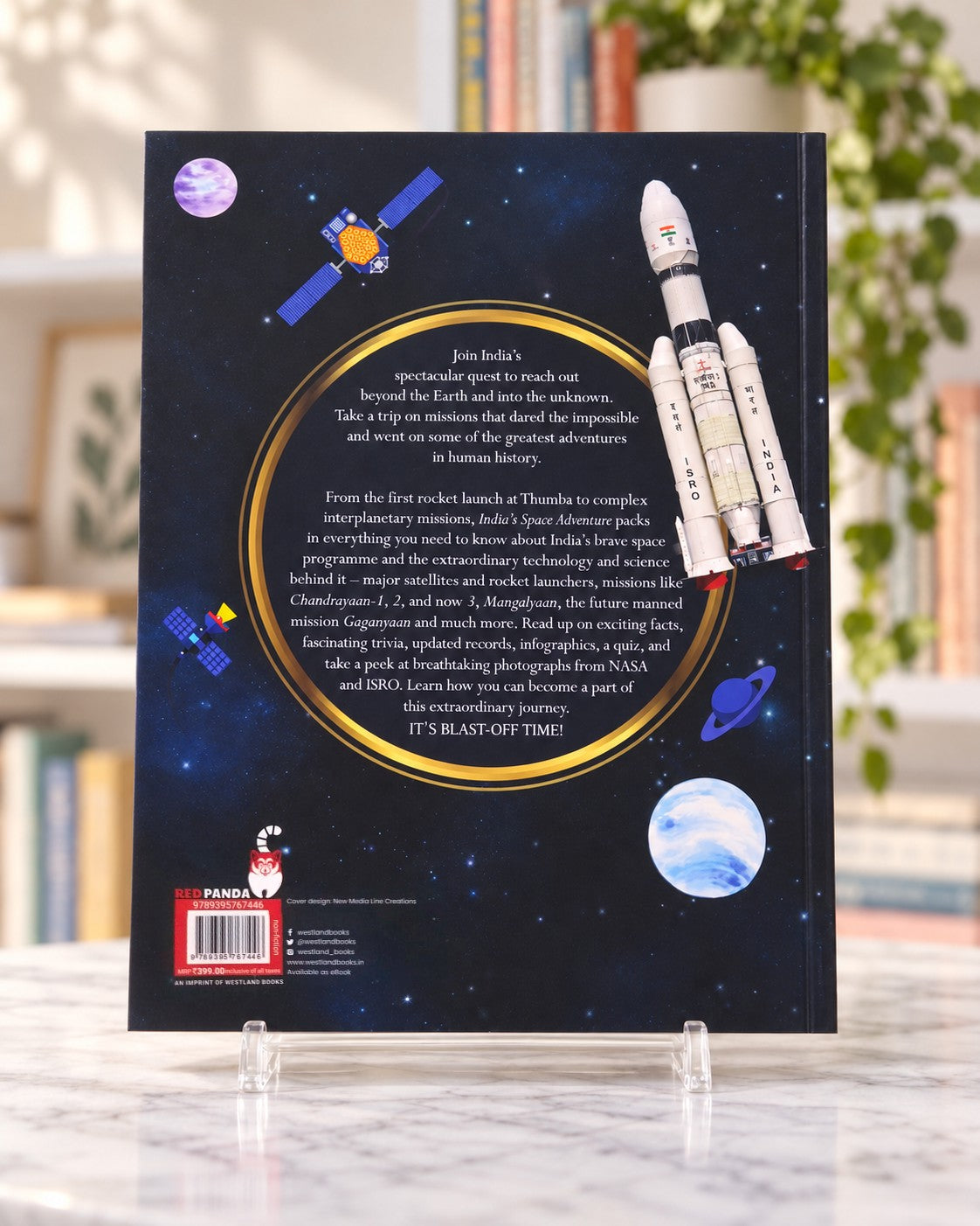 Let's Find Out! India's Space Adventure, back cover