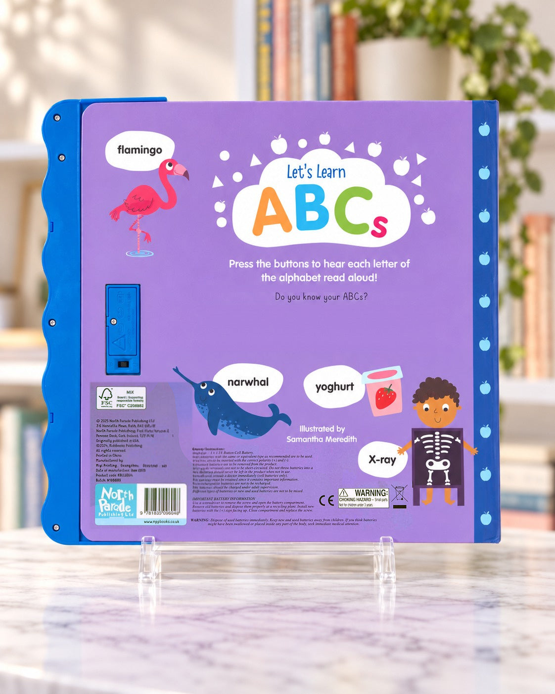 Let's Learn ABCs with read aloud and sound effects, back cover