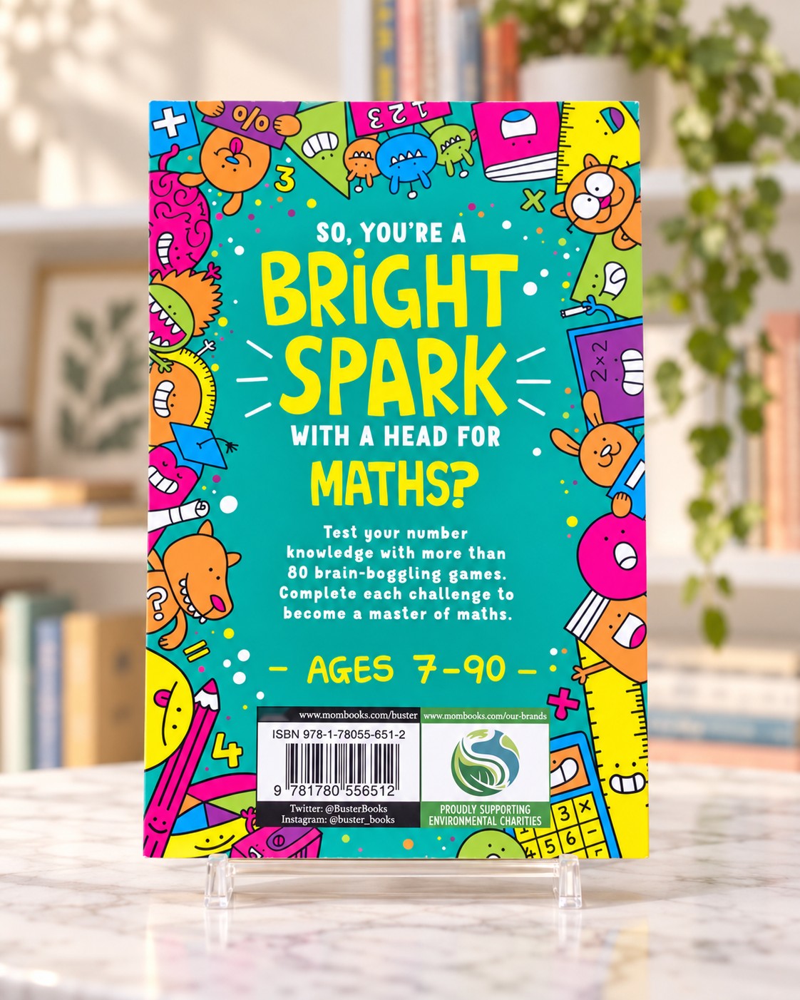 Maths Games for Bright Sparks, back cover