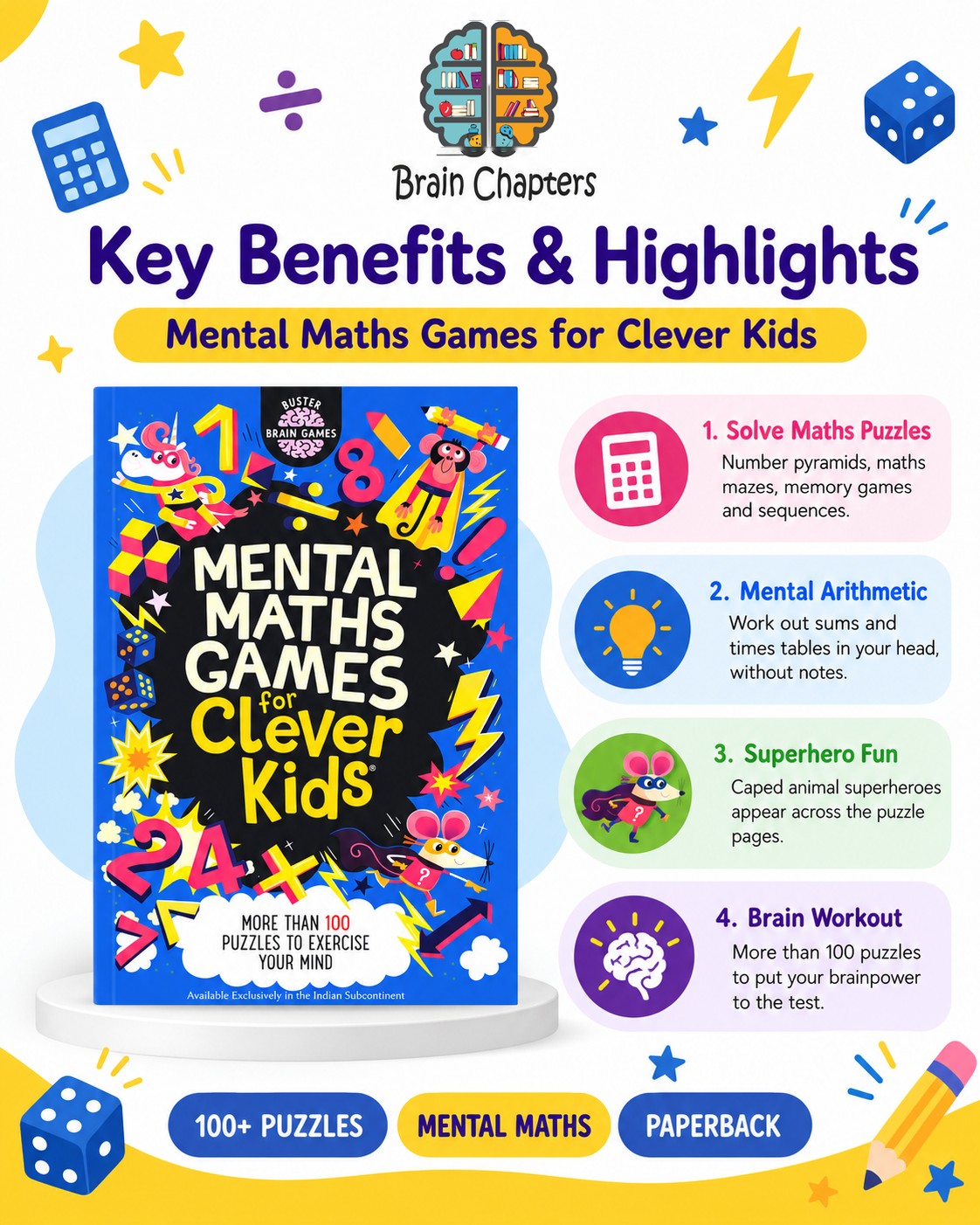 Key benefits and highlights of Mental Maths Games for Clever Kids