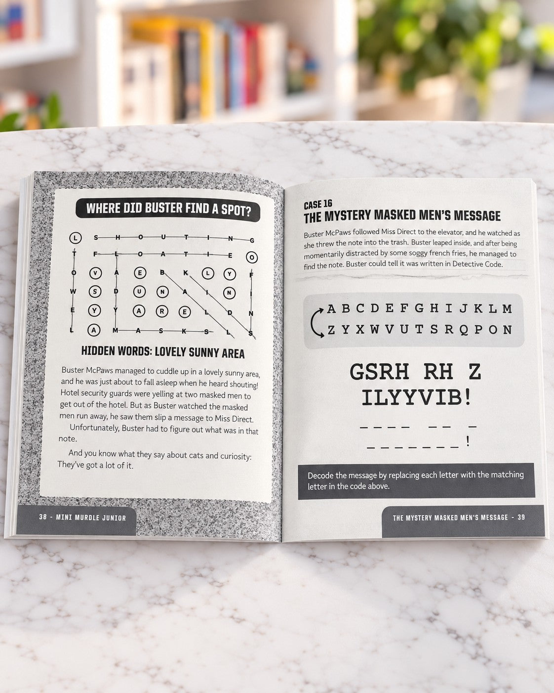 Mini Murdle Junior: Summer Fun, inside pages 2