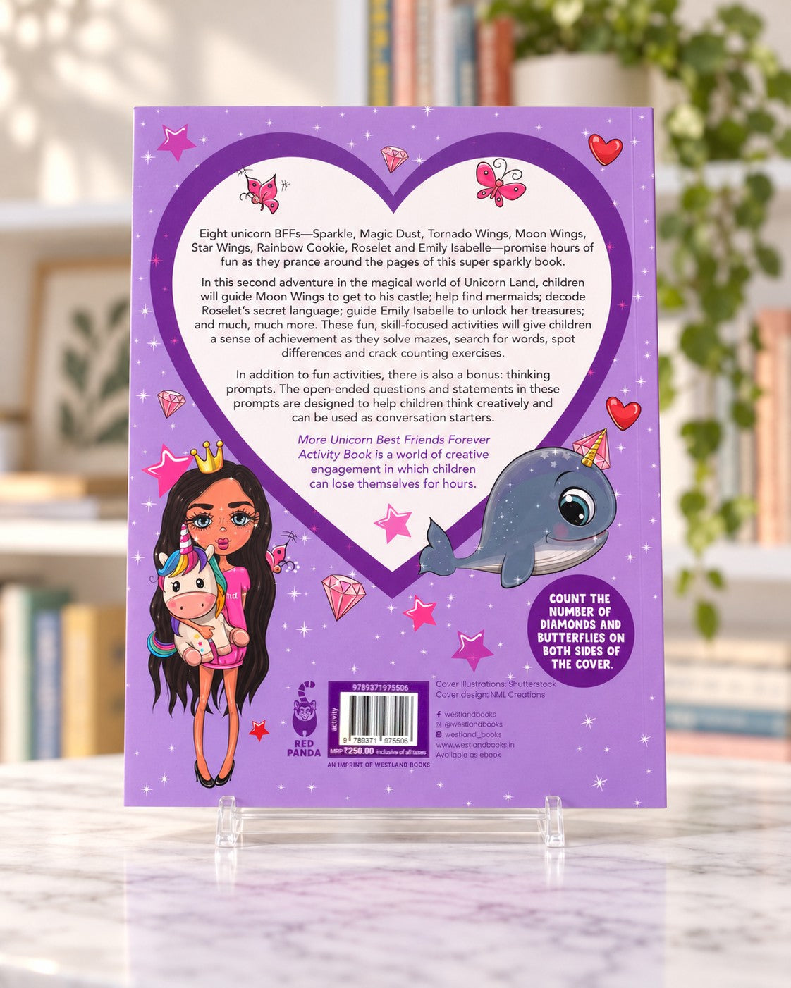More Unicorn Best Friends Forever Activity Book, back cover