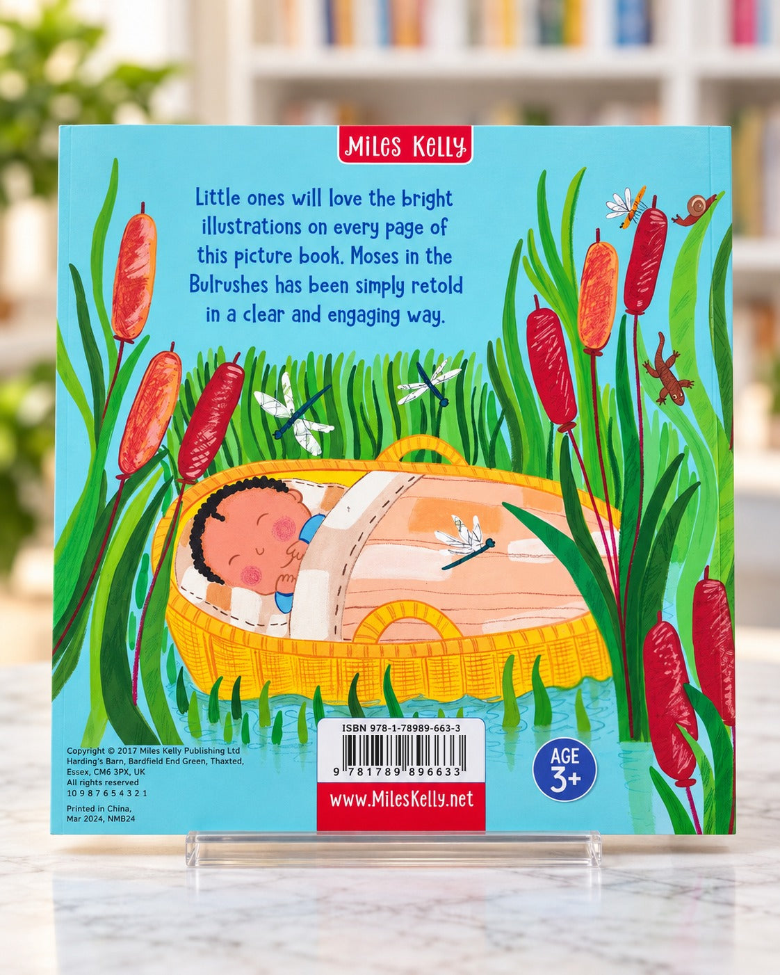 Moses in the Bulrushes, back cover
