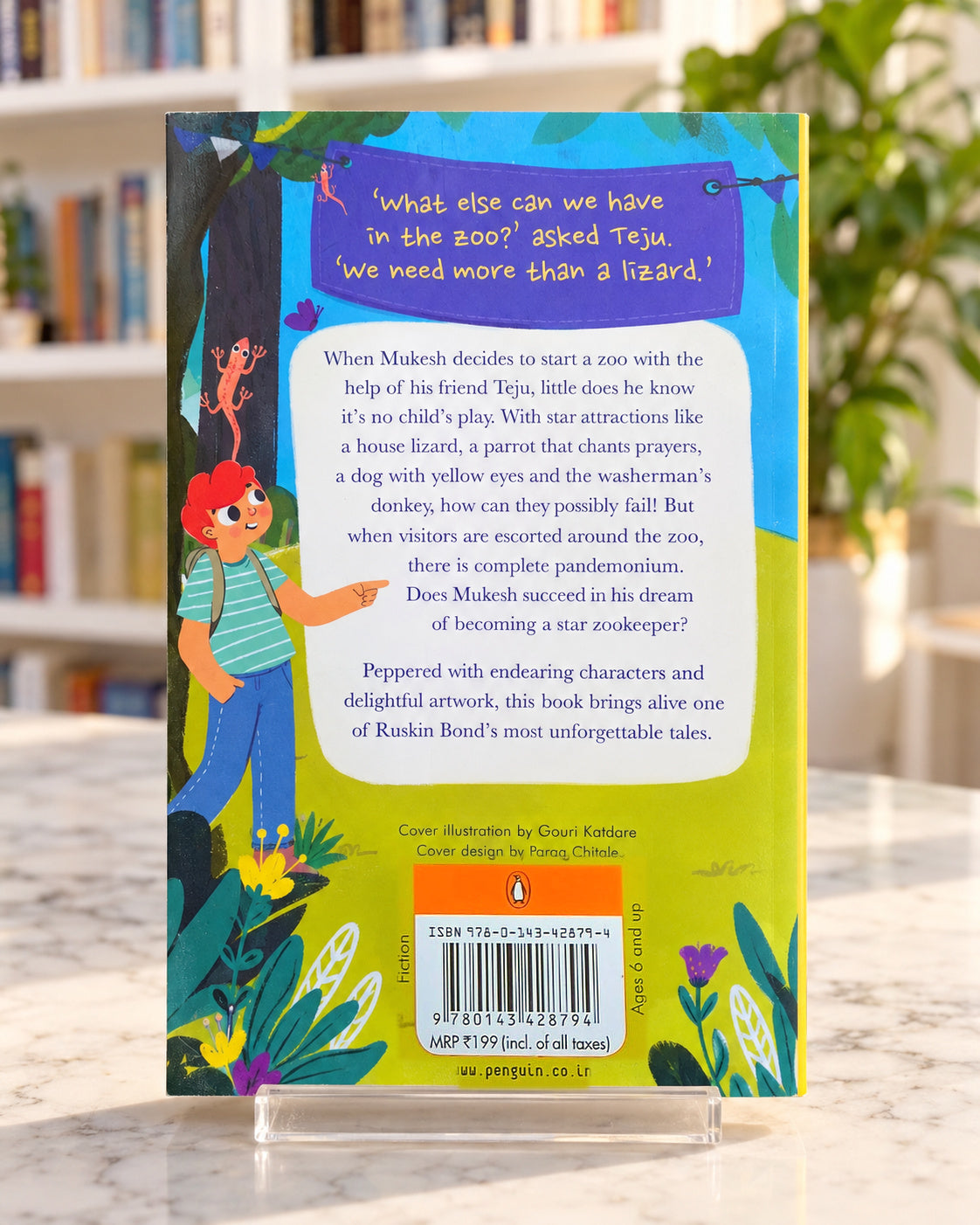 Mukesh Starts a Zoo, back cover