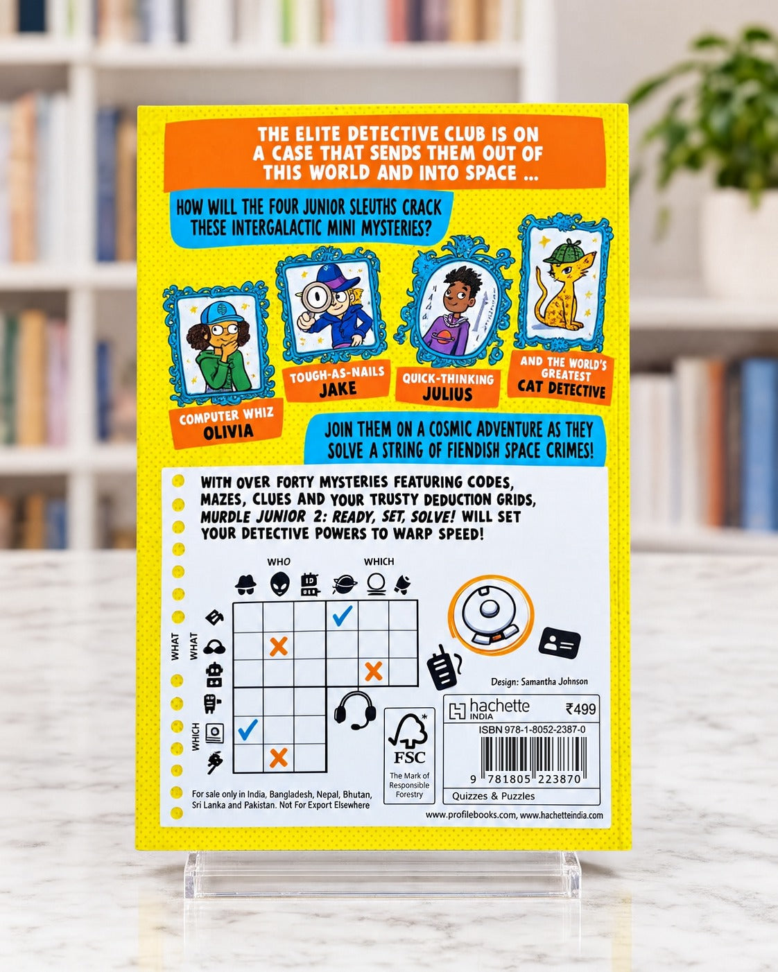 Murdle Junior 2: Ready, Set, Solve!, back cover