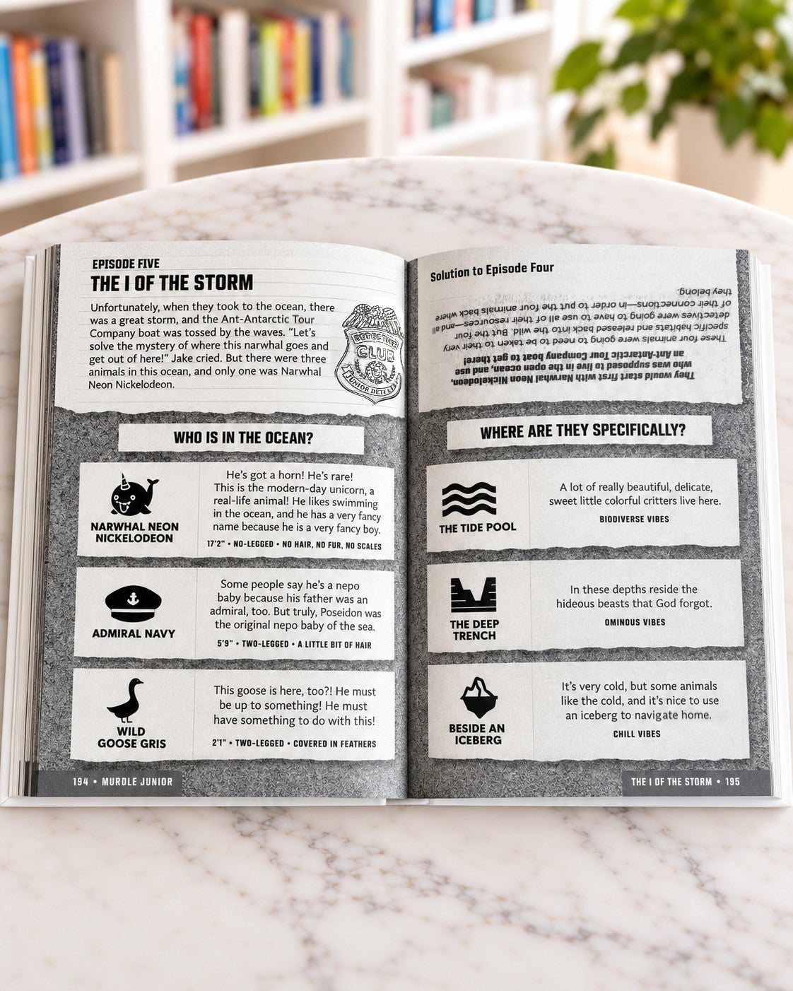 Murdle Junior 3: Wild Goose Case, inside pages 2