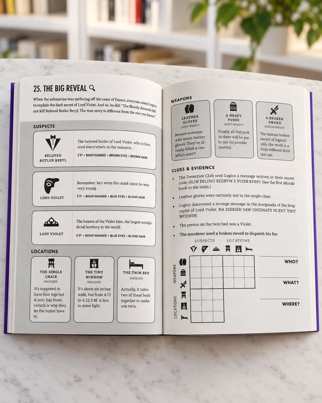 Murdle: More Killer Puzzles, inside pages 1