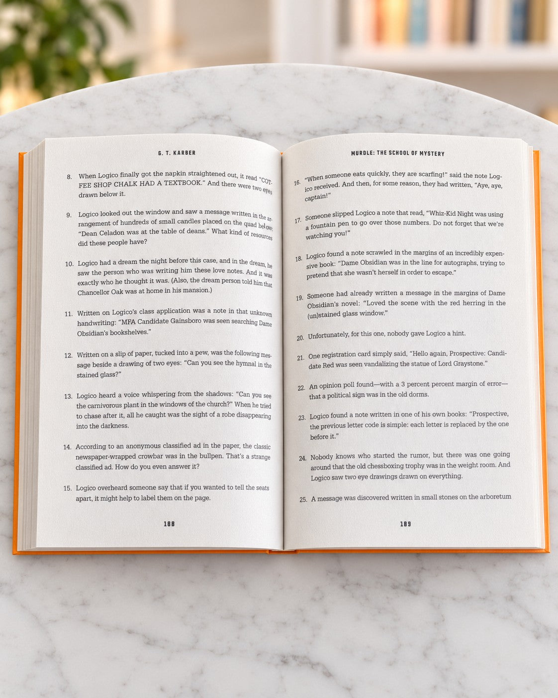 Murdle: The School of Mystery, inside pages 2