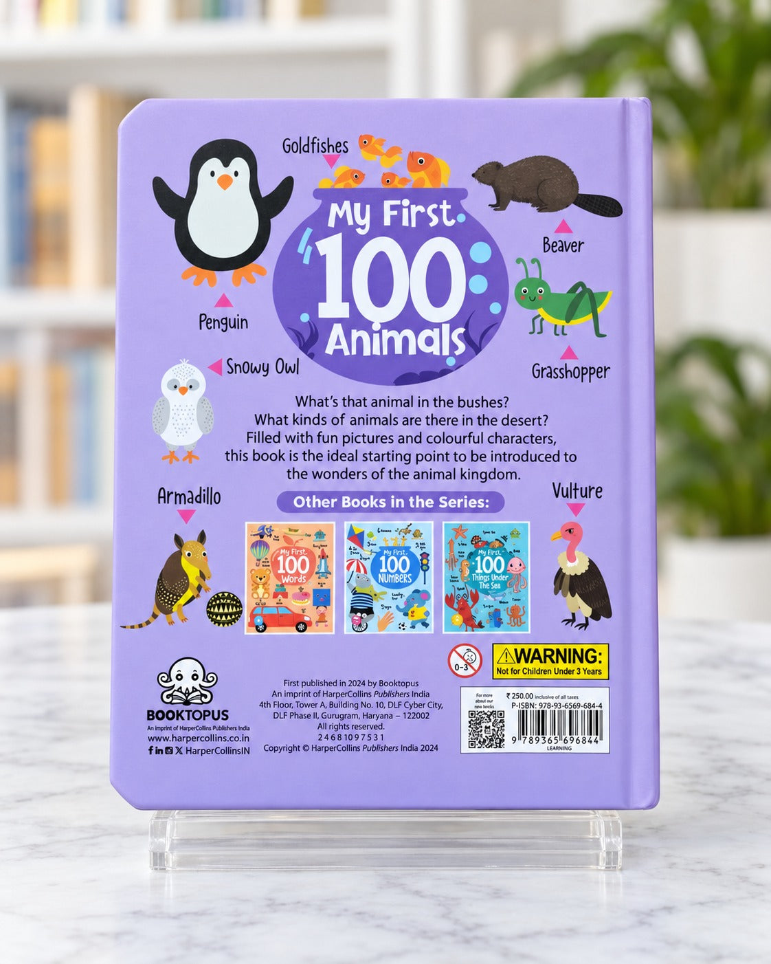 My First 100 Animals, back cover