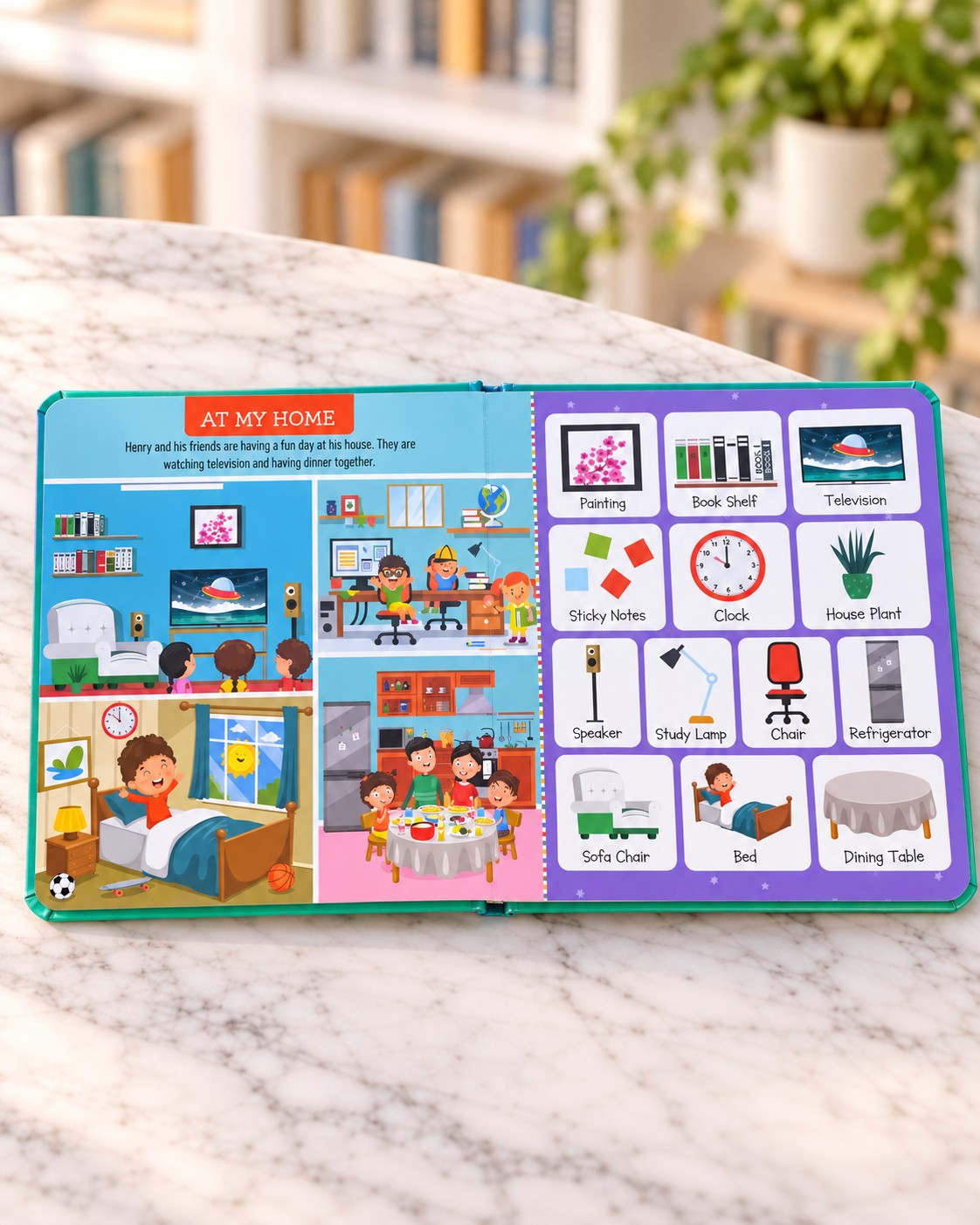 My First 100 Things Around Us Board Book, inside pages 2
