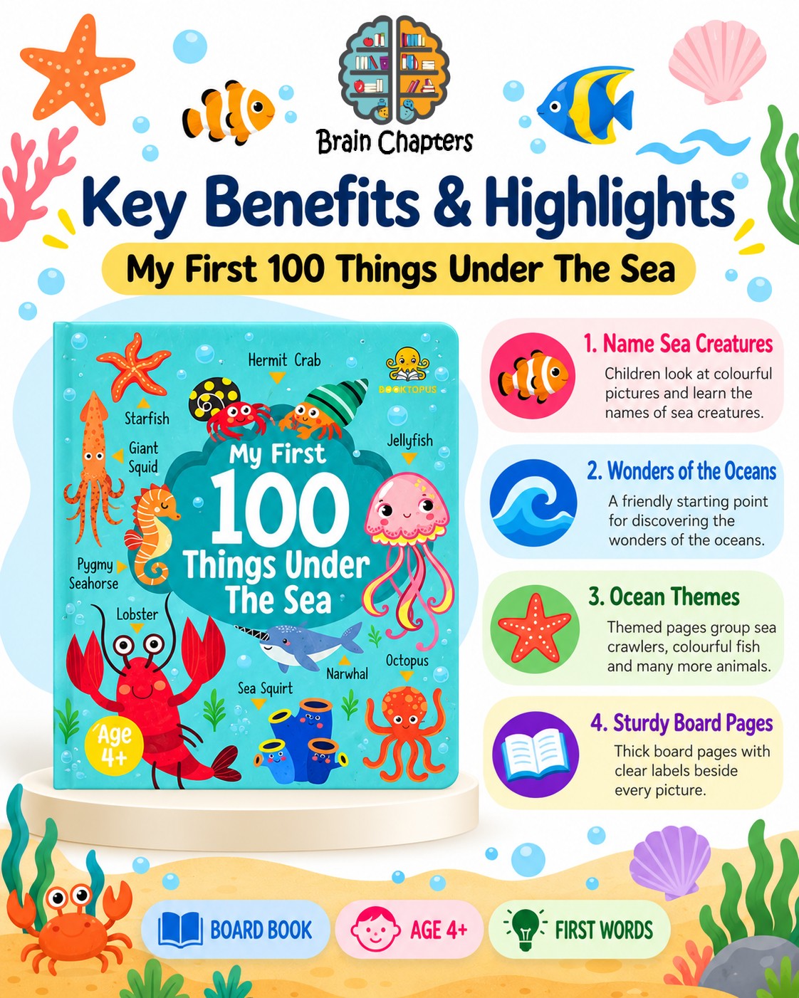 Key benefits and highlights of My First 100 Things Under The Sea