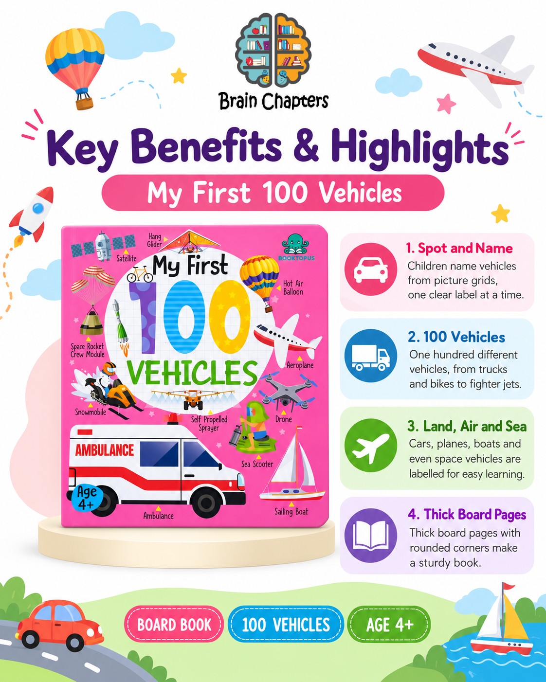 Key benefits and highlights of My First 100 Vehicles